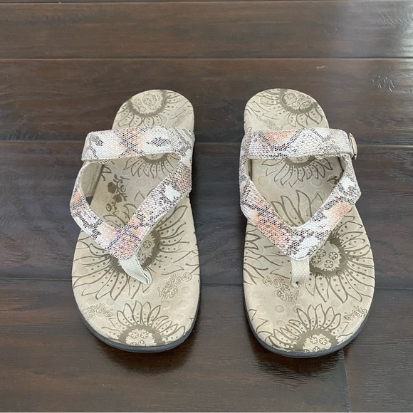 Orthaheel Women's Floral Pattern Adjustable Strap Sandal Size 10 - Picture 3 of 5